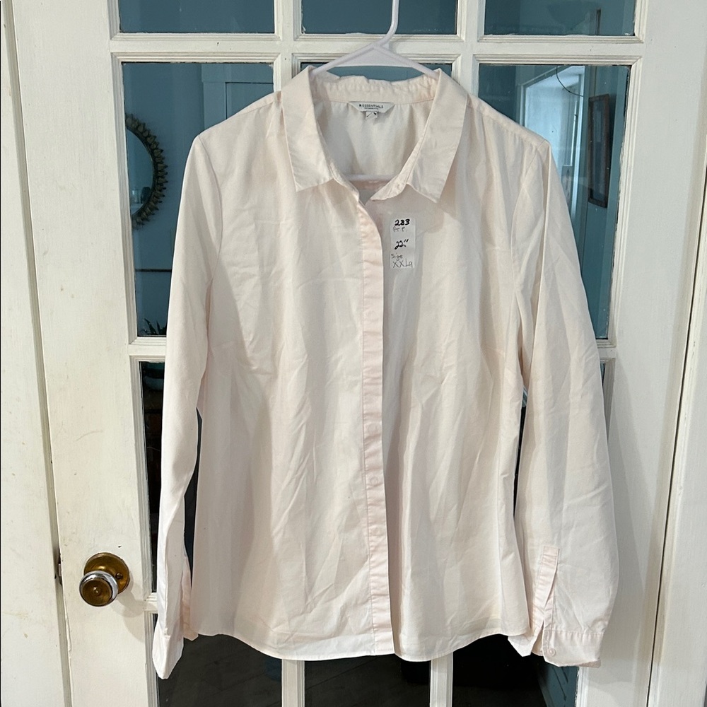 283.   Essentials Cream Collared Shirt